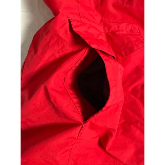 Lands' End Women's Outrigger Mesh Lined Jacket Size 1X 16w-18w Red Hood - Picture 5 of 12